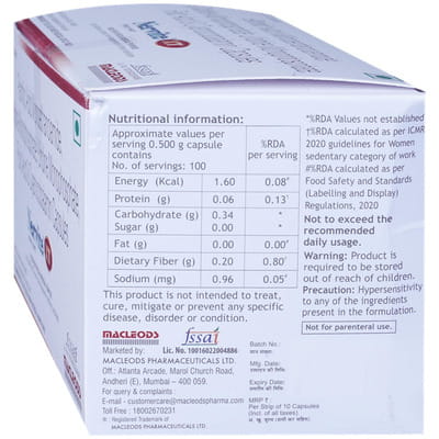 Nervite Xt Strip Of 10 Capsules