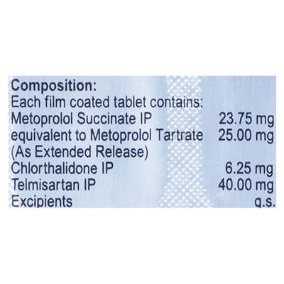 Met Xl 3d 25/6.25mg Strip Of 15 Tablets