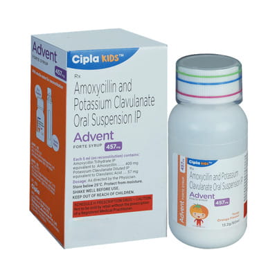 Advent Forte 457mg Tangy Orange Flavour Bottle Of 60ml Dry Syrup