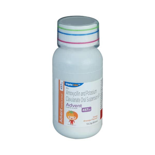 Advent Forte 457mg Tangy Orange Flavour Bottle Of 60ml Dry Syrup