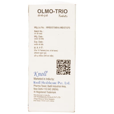 Olmo Trio 40mg/10mg/12.5mg Tablet 10