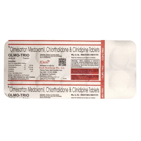 Olmo Trio 40mg/10mg/12.5mg Tablet 10