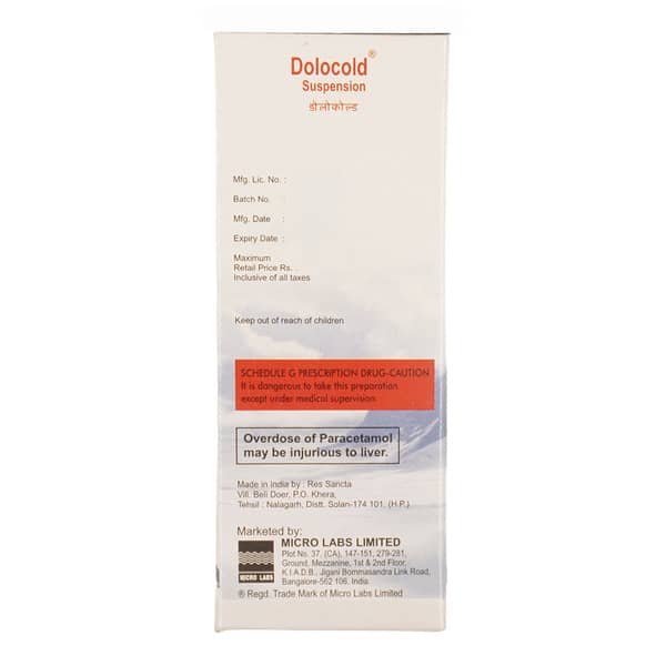 Dolocold Bottle Of 60ml Suspension