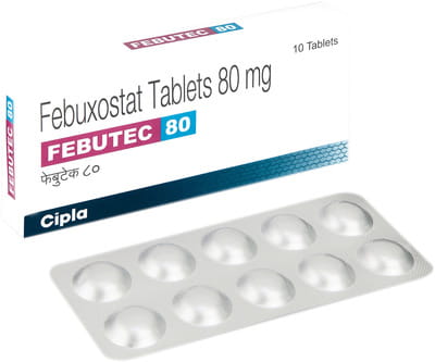 Febutec 80mg Strip Of 10 Tablets
