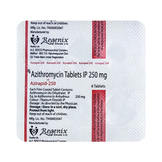 Azirapid 250 Strip Of 6 Tablets