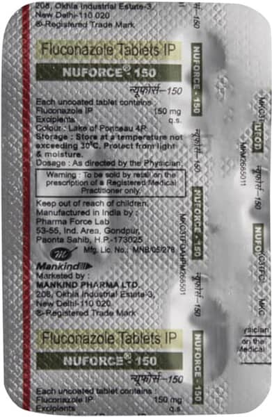 न्यूफोर्स 150एमजी की स्ट्रिप 2 टैबलेट्स