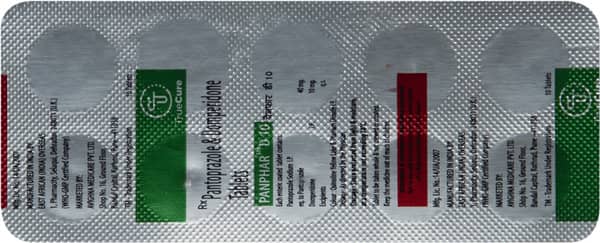 Panphar D 40/10mg Strip Of 10 Tablets