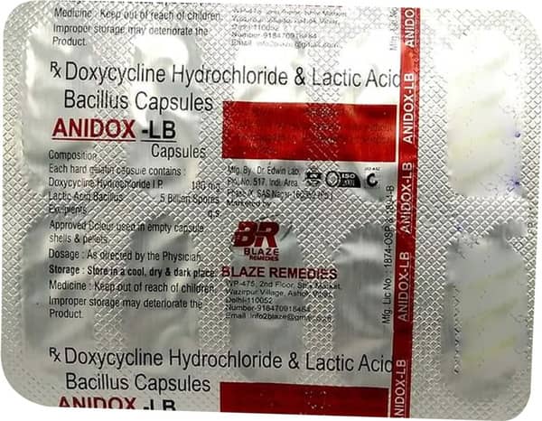 Anidox Lb Strip Of 10 Capsules