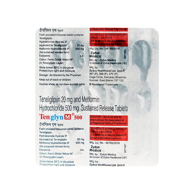 Tenolen M 20/500 Strip Of 10 Tablets