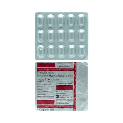 Vildablis M 50/500mg Strip Of 15 Tablets
