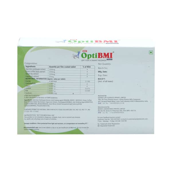 New Opti Bmi Strip Of 10 Tablets