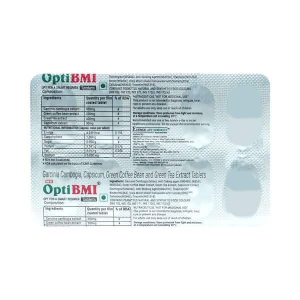 New Opti Bmi Strip Of 10 Tablets