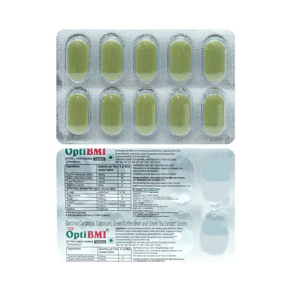 New Opti Bmi Strip Of 10 Tablets