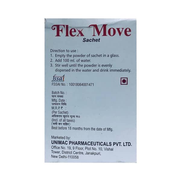 Flex Move Orange Flavour Sugar Free Sachet Of 12.5gm Powder