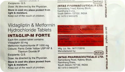 Intaglip M Forte Strip Of 10 Tablets