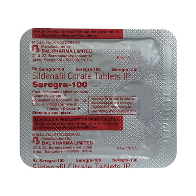 Seregra 100mg Strip Of 4 Tablets