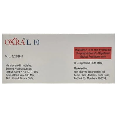 Oxra L 10mg Strip Of 10 Tablets