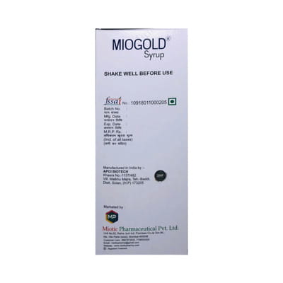 Miogold Mix Fruit Flavour Bottle Of 200ml Syrup