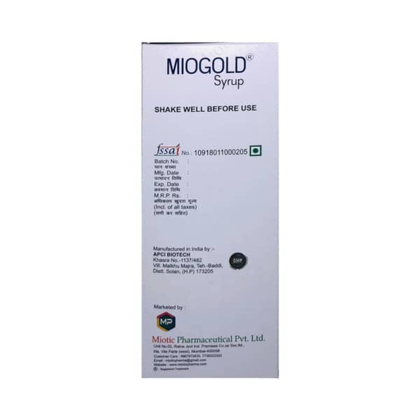 Miogold Mix Fruit Flavour Bottle Of 200Ml Syrup