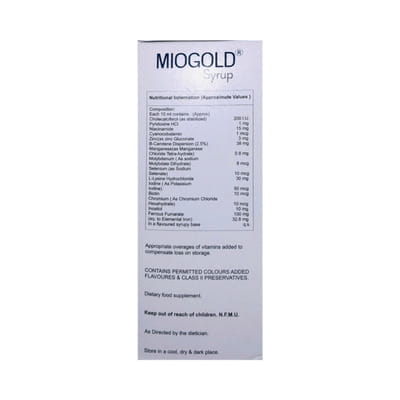 Miogold Mix Fruit Flavour Bottle Of 200ml Syrup