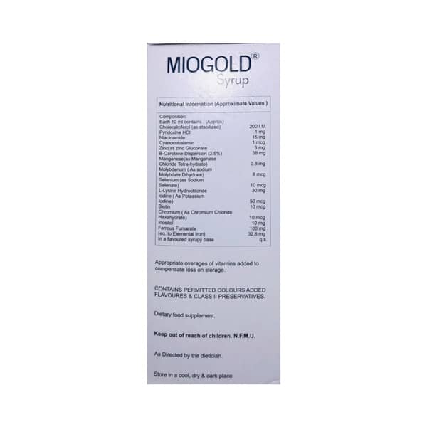 Miogold Mix Fruit Flavour Bottle Of 200Ml Syrup