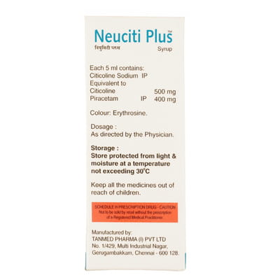 Neuciti Plus Sugar Free Bottle Of 60ml Syrup