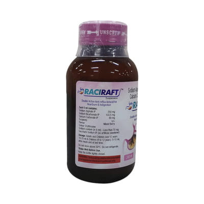 Raciraft Mixed Berry Flavour Sugar Free Bottle Of 200ml Suspension