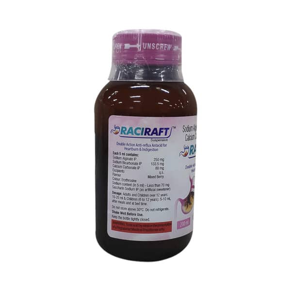 Raciraft Mixed Berry Flavour Sugar Free Bottle Of 200ml Suspension