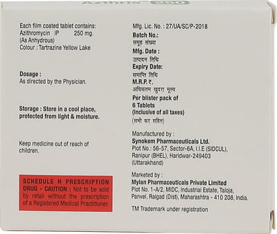 Azthris 250mg Strip Of 6 Tablets