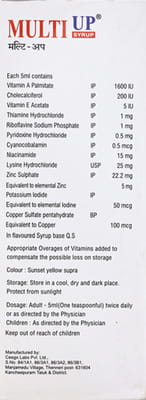 Multi Up Bottle Of 200ml Syrup