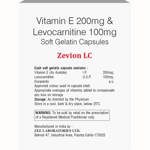 Zevion Lc Strip Of 10 Softgel Capsules