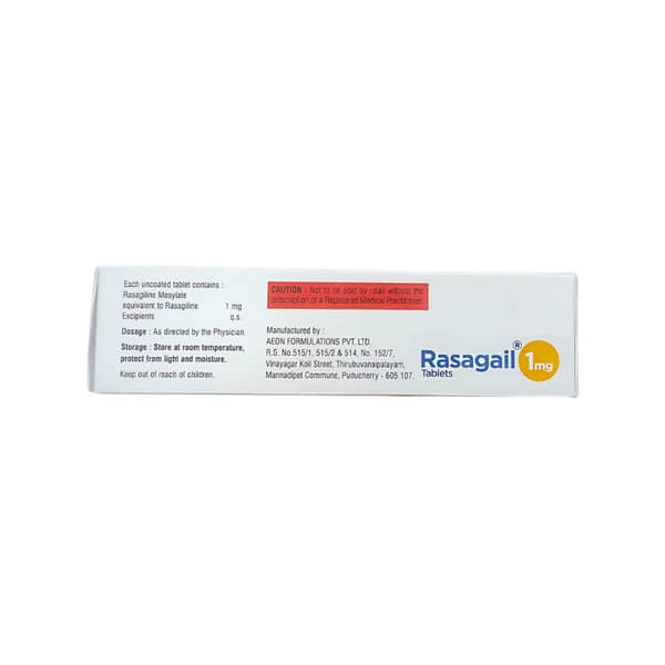 Rasagail 1mg Strip Of 10 Tablets