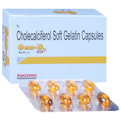 Gen D3 60k Strip Of 8 Softgel Capsules