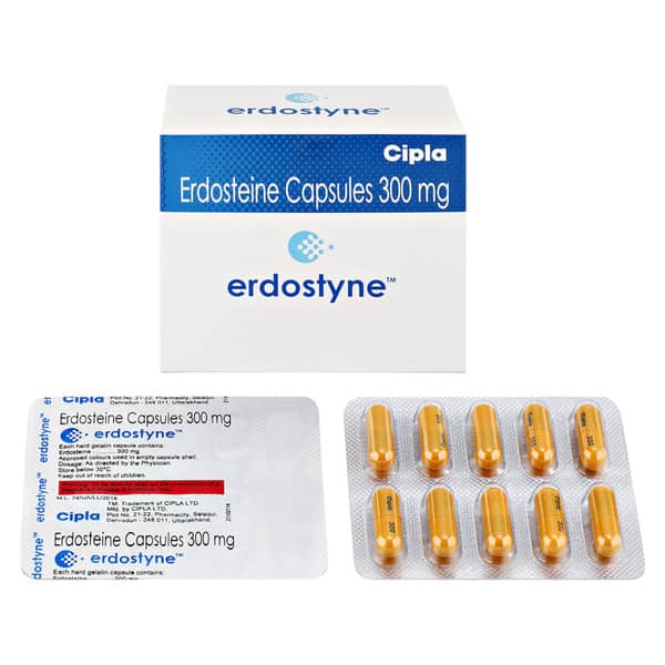 Erdostyne 300mg Strip Of 10 Capsules