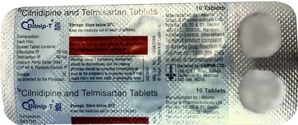 Dilnip T 20/40Mg Strip Of 10 Tablets