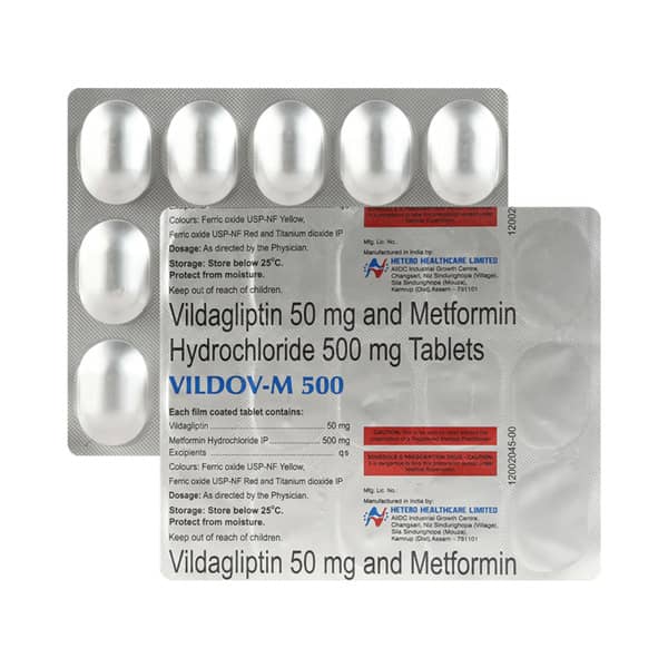 Vildov M 50/500mg Strip Of 15 Tablets