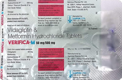 Verifica M 50/500mg Strip Of 15 Tablets