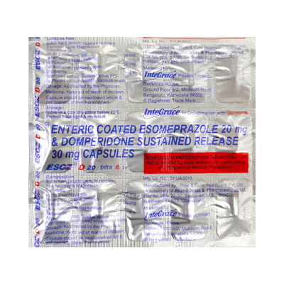 Esoz D 20mg Strip Of 15 Tablets