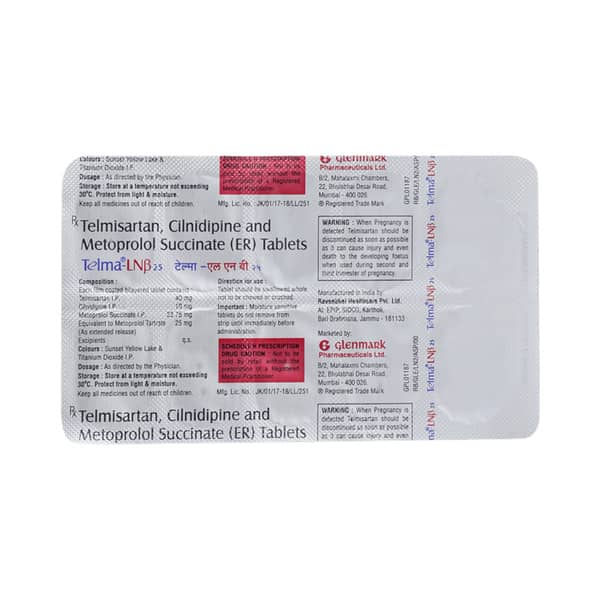 Telma Lnb 25Mg Strip Of 15 Tablets