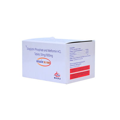 Sitajaj M 50/1000mg Strip Of 10 Tablets