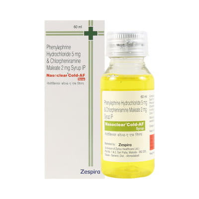Nasoclear Cold Af Bottle Of 60ml Syrup