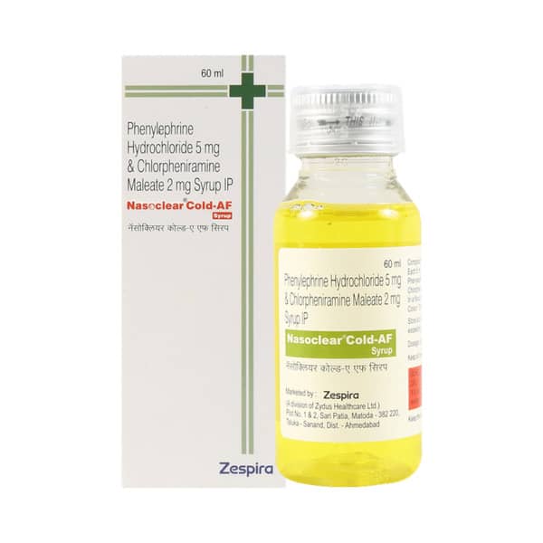 Nasoclear Cold Af Bottle Of 60ml Syrup