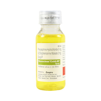 Nasoclear Cold Af Bottle Of 60ml Syrup