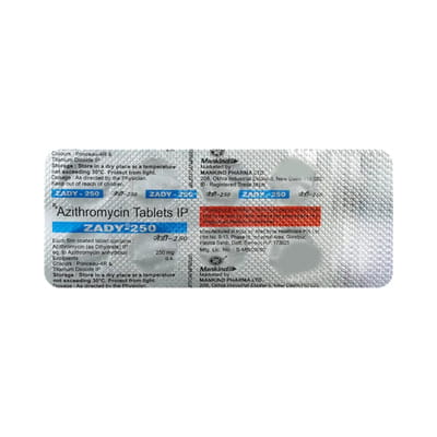 Zady 250mg Strip Of 10 Tablets