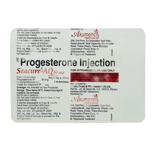 Seacure Aq 50Mg Ampoule Of 1Ml Injection