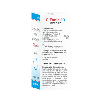 C Fonir 50mg Bottle Of 30ml Dry Syrup