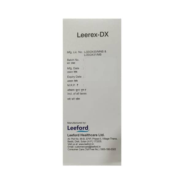 Leerex Dx Bottle Of 100ml Syrup