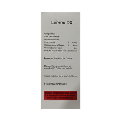 Leerex Dx Bottle Of 100ml Syrup
