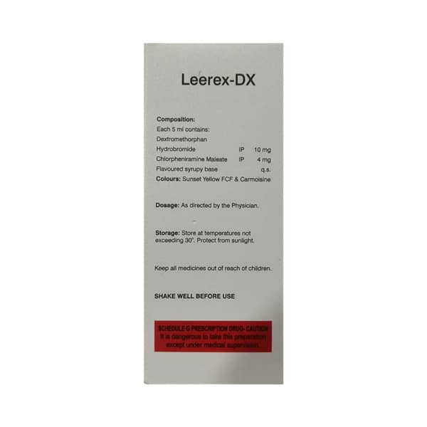 Leerex Dx Bottle Of 100ml Syrup