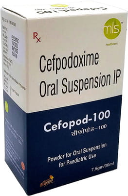 Cefopod 100mg Mango Flavour Bottle Of 30ml Dry Suspension